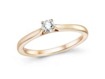 Ring Solitaire briljant - 18kt Geelgoud | COLLECTION VANSCHOENWINKEL