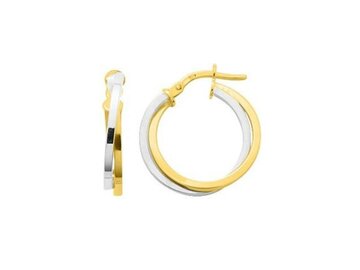 Oorbellen creolen - 18kt Bicolor | COLLECTION VANSCHOENWINKEL