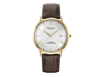 RODANIA SWISS MADE HEREN - Edelstaal+Leer | Rodania 1930 Swiss Made