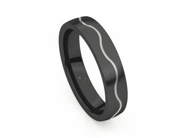 Amici Ring - Staal zwart | Amici Ringen