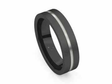 Amici Ring - Staal zwart | Amici Ringen