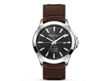 RODANIA SWISS MADE HEREN - Edelstaal+Leer | Rodania 1930 Swiss Made