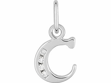 Hanger Letter - Zilver Gerhodineerd | (AG) Zilver Collection VS