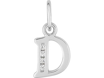 Hanger Letter - Zilver Gerhodineerd | (AG) Zilver Collection VS