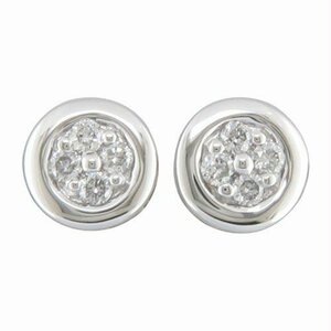 Oorbel entourage briljant - 18kt Witgoud | COLLECTION VANSCHOENWINKEL