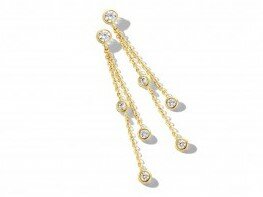 OORBEL AFHANGER ZIRCONIA - 18kt Geelgoud | COLLECTION VANSCHOENWINKEL