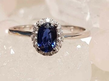 Ring kl.steen-Briljant - 18kt Witgoud | COLLECTION VANSCHOENWINKEL