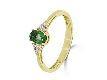 Ring kl.steen-Briljant - 18kt Geelgoud | COLLECTION VANSCHOENWINKEL