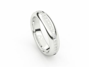 Mémoire Trouwring - 18kt Witgoud | Mémoire Ring
