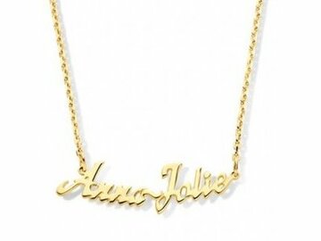 Naam-Collier - Plaqué or | (Ag) Orage Zilver