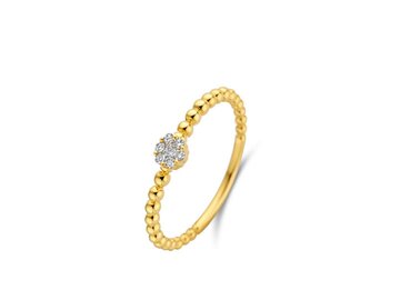 Ring Solitaire briljant - 18kt Geelgoud | COLLECTION VANSCHOENWINKEL
