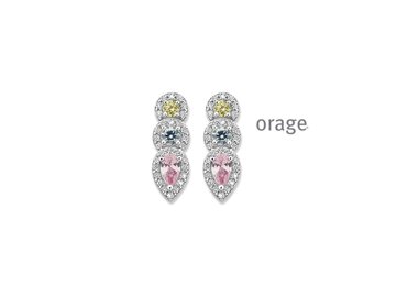 OORBEL ZILVER ZIRCONIA - Orage Silver Jewellery | (Ag) Orage Zilver
