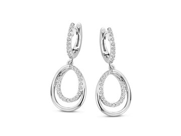 OORBEL AFHANGER ZIRCONIA - Naiomy (AG) Zilver