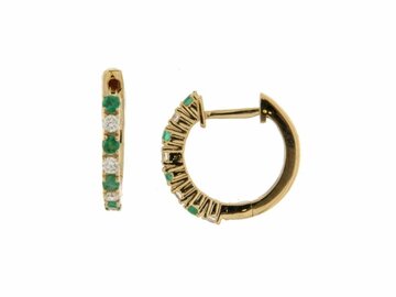 Oorbel Creolen Briljant - 18kt Geelgoud | COLLECTION VANSCHOENWINKEL