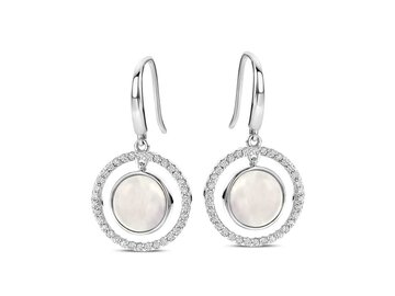 OORBEL AFHANGER ZIRCONIA - Naiomy (AG) Zilver