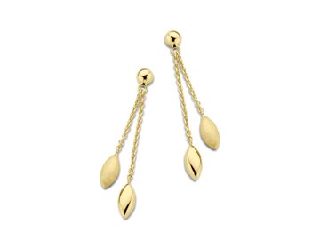 Oorbellen afhangers - 18kt Geelgoud | COLLECTION VANSCHOENWINKEL