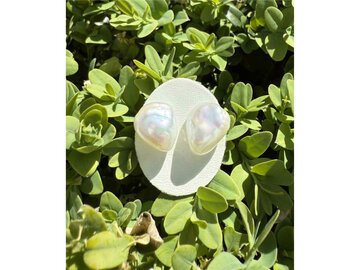 Oorbellen parels - Baroque parels zoetwater