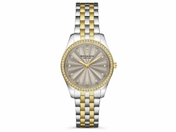 RODANIA SWISS MADE DAMES - Bicolor Staal-Plaqué / PVD | Rodania 1930 Swiss Made