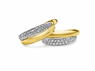 Oorbel Creolen Briljant - 18kt Bicolor | COLLECTION VANSCHOENWINKEL