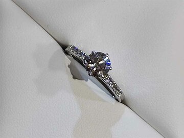 Lab Grown Diamond Solitair - 18kt Witgoud | Lab Grown Collection VS