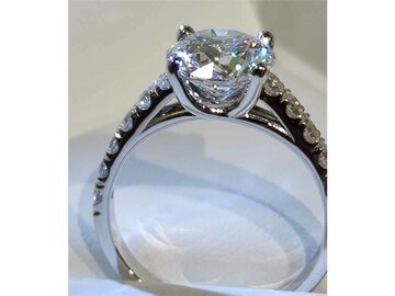 Ring Solitaire briljant - 18kt Witgoud | Lab Grown Collection VS