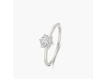Lab Grown Diamond Solitair - 18kt Witgoud | Lab Grown Collection VS