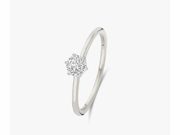 Lab Grown Diamond Solitair - 18kt Witgoud | Lab Grown Collection VS