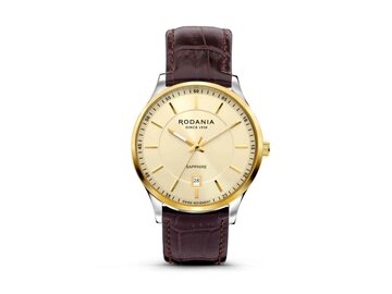 RODANIA SWISS MADE HEREN - Edelstaal+Leer | Rodania 1930 Swiss Made