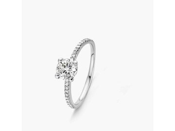Lab Grown Diamond Solitair - 18kt Witgoud | Lab Grown Collection VS