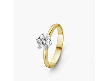 Lab Grown Diamond Solitair - 18kt Bicolor | Lab Grown Collection VS