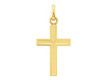Hanger Kruisje - 18kt Geelgoud | COLLECTION VANSCHOENWINKEL