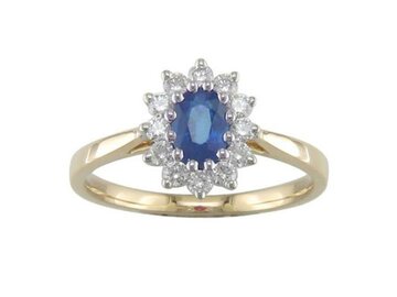 Ring entourage briljant - 18kt Bicolor | COLLECTION VANSCHOENWINKEL