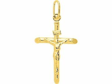 Hanger Kruisje - 18kt Geelgoud | COLLECTION VANSCHOENWINKEL