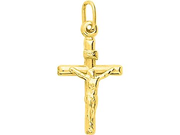 Hanger Kruisje - 18kt Geelgoud | COLLECTION VANSCHOENWINKEL