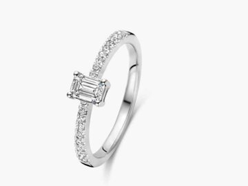 Lab Grown Diamond Solitair - 18kt Witgoud | Lab Grown Collection VS