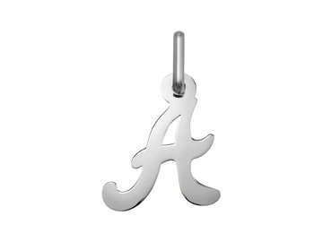 Hanger Letter - Zilver Gerhodineerd | (AG) Zilver Collection VS