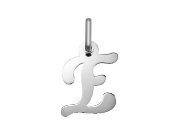Hanger Letter - Zilver Gerhodineerd | (AG) Zilver Collection VS