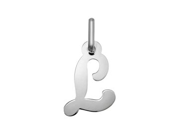 Hanger Letter - Zilver Gerhodineerd | (AG) Zilver Collection VS