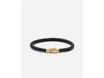 ARMBAND - ZILVER + LEER/STOF BTB | BUDDHA TO BUDDHA