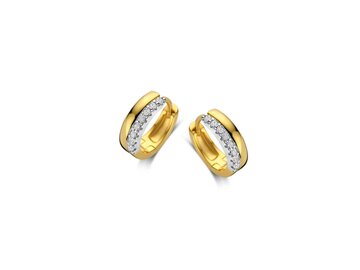 OORBELLEN CREOLEN ZIRCONIA - Naiomy (AG) Zilver