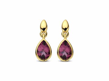 OORBELLEN KLEURSTEEN - 18kt Geelgoud | COLLECTION VANSCHOENWINKEL