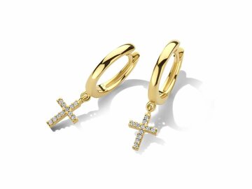 Oorbellen creolen - 18kt Geelgoud | PIGOU JEWELS