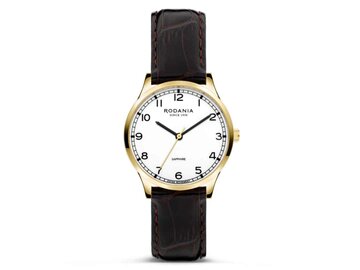 RODANIA SWISS MADE DAMES - Edelstaal+Leer | Rodania 1930 Swiss Made