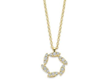 Hanger met Ketting - 18kt Geelgoud | COLLECTION VANSCHOENWINKEL