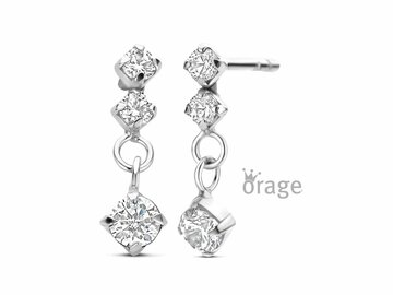Oorbellen afhangers - Orage Silver Jewellery | (Ag) Orage Zilver
