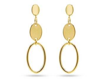Oorbellen afhangers - 18kt Geelgoud | COLLECTION VANSCHOENWINKEL