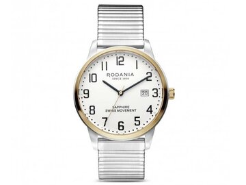 RODANIA SWISS MADE HEREN - Bicolor Staal-Plaqué / PVD | Rodania 1930 Swiss Made