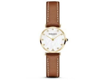 RODANIA SWISS MADE DAMES - Edelstaal+Leer | Rodania 1930 Swiss Made