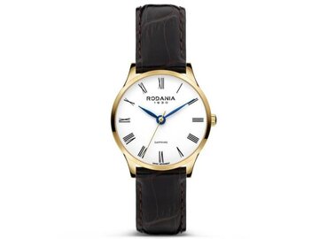 RODANIA SWISS MADE DAMES - Edelstaal+Leer | Rodania 1930 Swiss Made