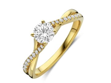 Lab Grown Diamond Solitair - 18kt Geelgoud | Lab Grown Collection VS